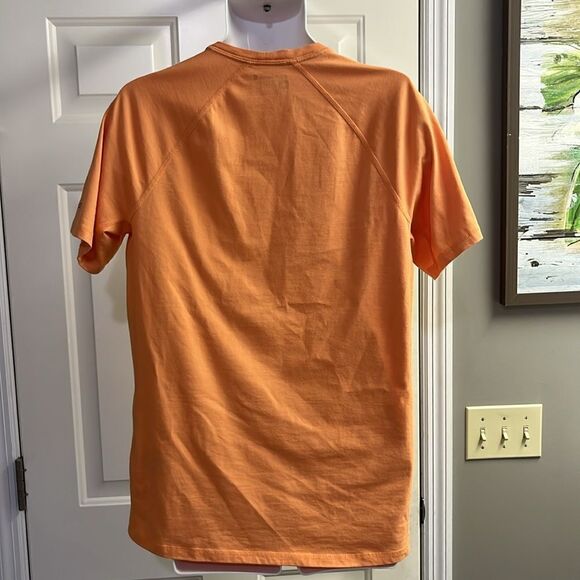 Carhartt Force Pale Orange Men’s Short Sleeve Relaxed Fit T-shirt- Medium - Picture 7 of 11